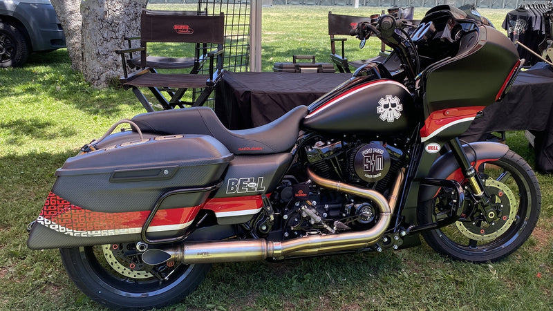 Burns Stainless NhB Exhaust for M8 Baggers