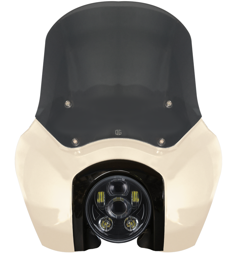 OG Softail Low Rider S Complete T-Sport Fairing Kit - White Sand Pearl - Original Garage Moto