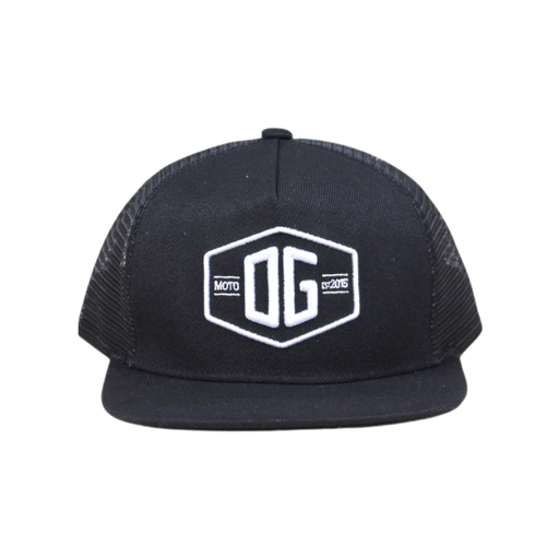OG Classic Black Trucker Hat - Original Garage Moto