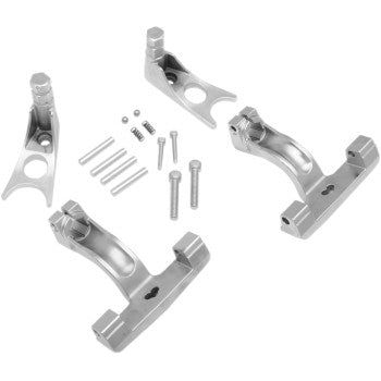 Drag Specialties Passenger Floorboard Mount Kit - Chrome - FL/FX '00-'10