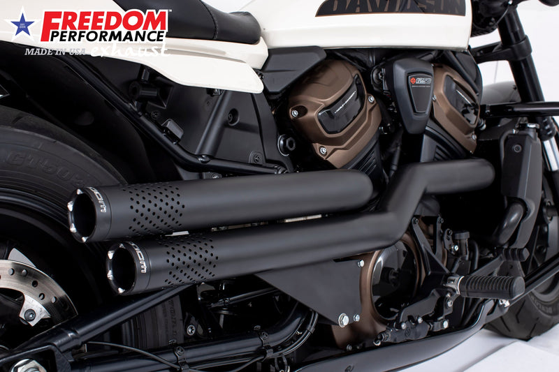 FREEDOM EXHAUST -  SPORTSTER S "NEW 2023" INDEPENDENCE "PERFORATED" HIGH Fits 2021 to Present