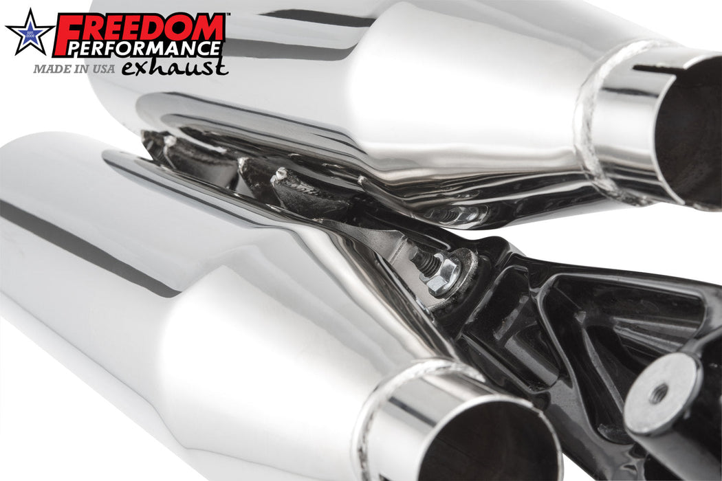 FREEDOM EXHAUST INDIAN SCOUT-ROGUE-BOBBER-SIXTY FREEDOM 4" SLIP-ONS 2014-2024 (DOES NOT FIT ANY 2025 CURRENTLY)