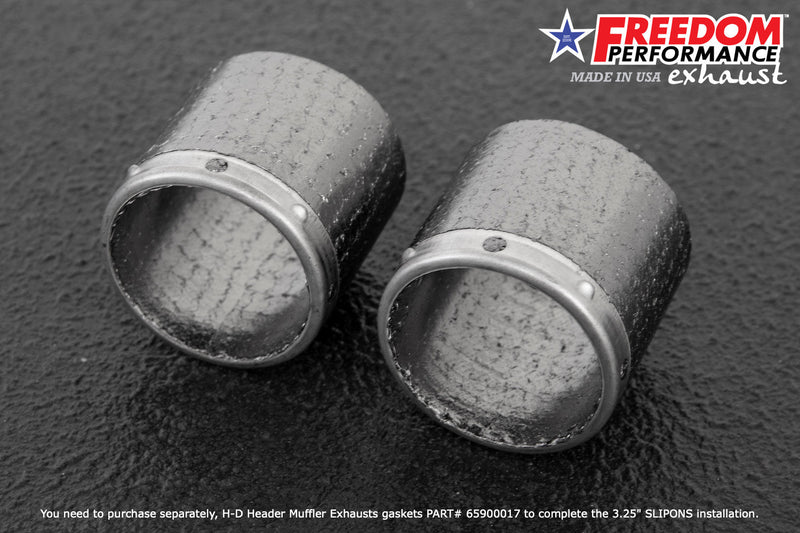 FREEDOM EXHAUST -  SOFTAIL/M8 WIDE TIRE STANDARD, LOW RIDER, SLIM, FAT BOY, BREAKOUT & STREET BOB 3.25" SLIP-ONS