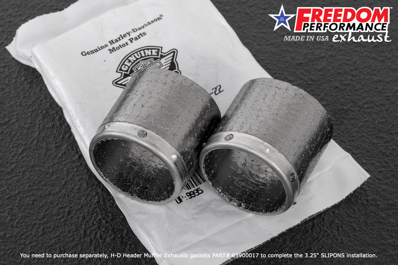 FREEDOM EXHAUST -  SOFTAIL/M8 WIDE TIRE STANDARD, LOW RIDER, SLIM, FAT BOY, BREAKOUT & STREET BOB 3.25" SLIP-ONS