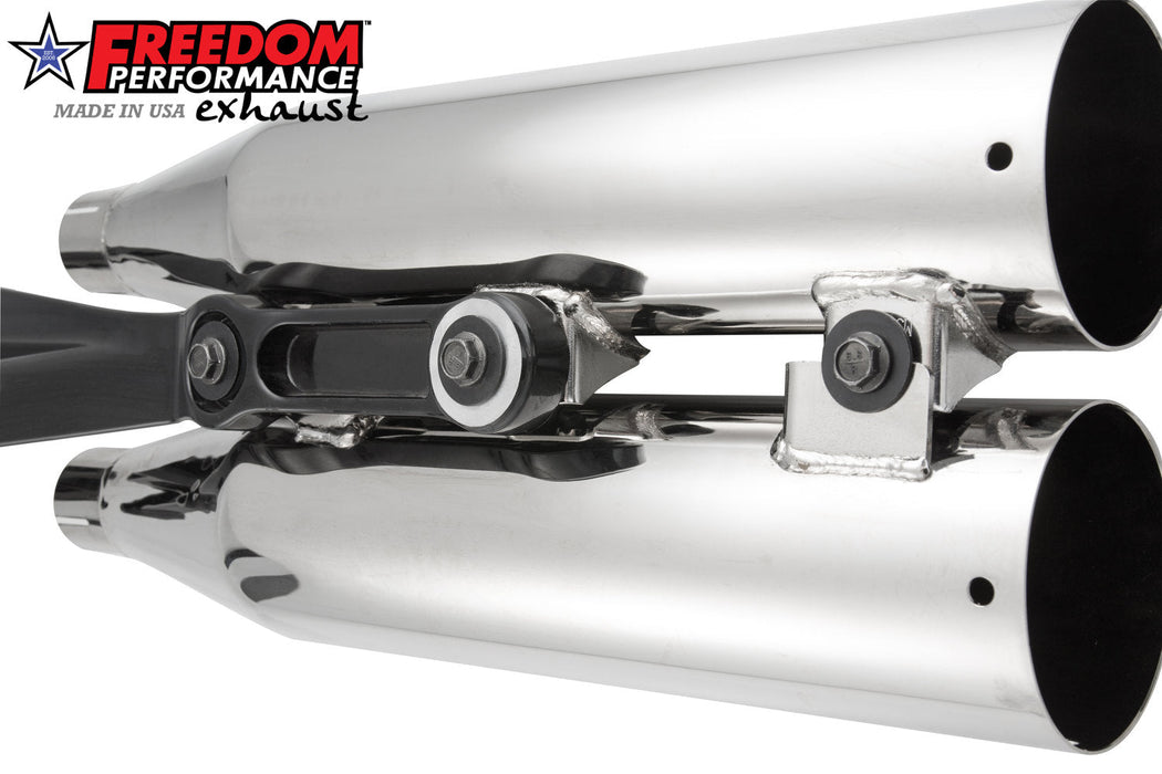 FREEDOM EXHAUST INDIAN SCOUT-ROGUE-BOBBER-SIXTY FREEDOM 4" SLIP-ONS 2014-2024 (DOES NOT FIT ANY 2025 CURRENTLY)