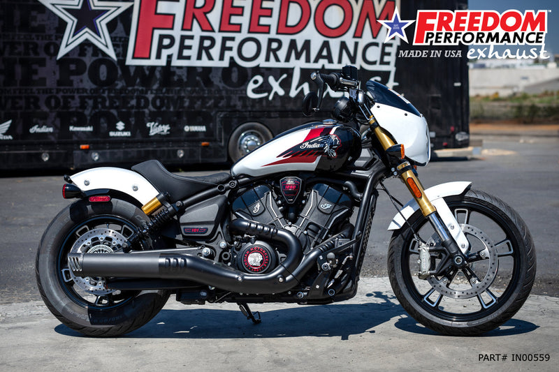 INDIAN  2025-PRESENT SCOUT 101-CLASSIC-SUPER-SPORT-BOBBER 4" SLIP-ON BUNDLE