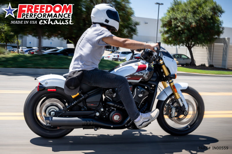 INDIAN  2025-PRESENT SCOUT 101-CLASSIC-SUPER-SPORT-BOBBER 4" SLIP-ON BUNDLE