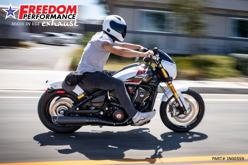 INDIAN  2025-PRESENT SCOUT 101-CLASSIC-SUPER-SPORT-BOBBER 4" SLIP-ON BUNDLE