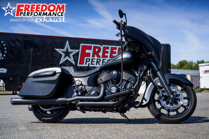 FREEDOM EXHAUST INDIAN CHIEFTAIN / ROADMASTER / SPRINGFIELD TRUE-DUAL TUCK-N-UNDER  "HEADERS ONLY"