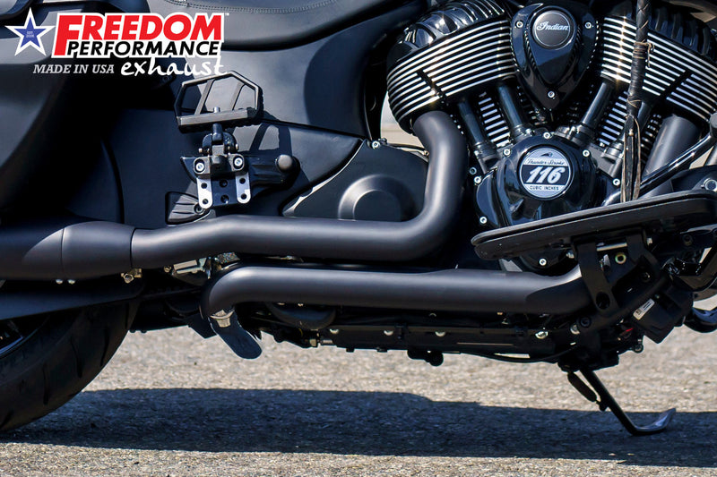 FREEDOM EXHAUST INDIAN CHIEFTAIN / ROADMASTER / SPRINGFIELD TRUE-DUAL TUCK-N-UNDER  "HEADERS ONLY"