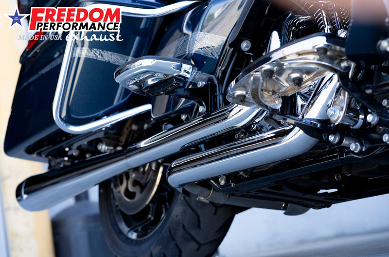 FREEDOM EXHAUST -  TOURING RIGHT SIDE TUCK & UNDER TRUE-DUAL HEADERS