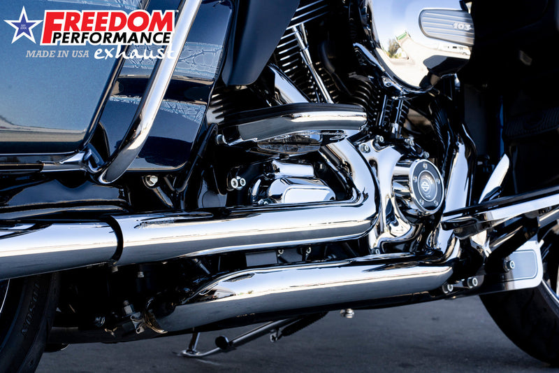 FREEDOM EXHAUST -  TOURING RIGHT SIDE TUCK & UNDER TRUE-DUAL HEADERS