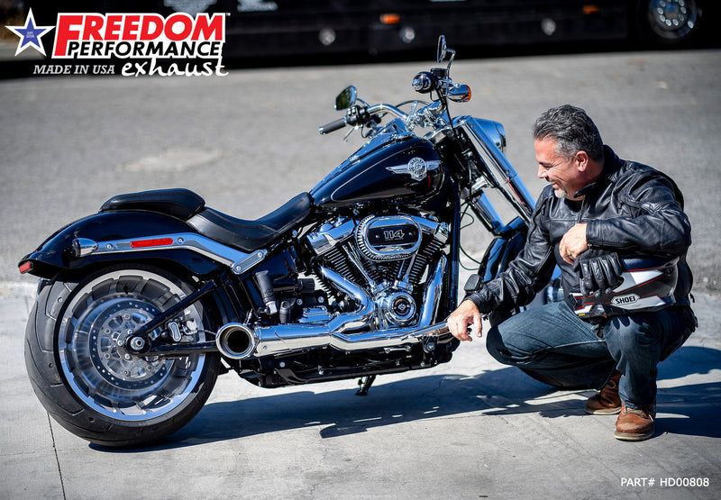 FREEDOM EXHAUST -  SOFTAIL 2-INTO-1 TURNOUT/SIDEDUMP BUNDLE