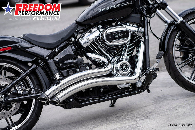 FREEDOM EXHAUST - SOFTAIL SHARP CURVE RADIUS 2018 to PRESENT M8 BUNDLE