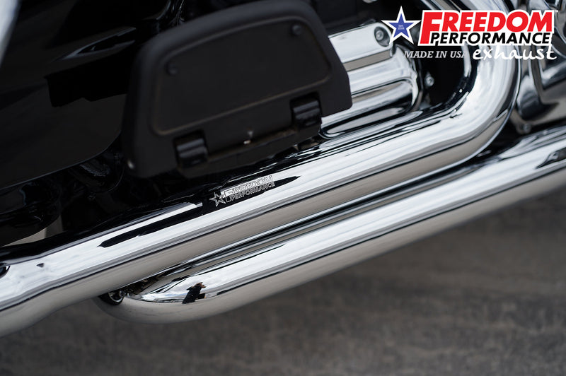 HARLEY TOURING RIGHT SIDE TUCK & UNDER TRUE-DUAL HEADERS Fits '95-Present