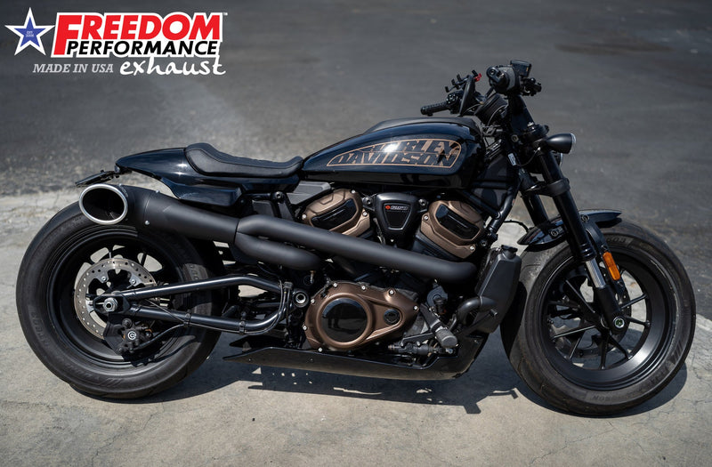 FREEDOM EXHAUST - SPORTSTER S 2-INTO-1 TURN-OUT HIGH