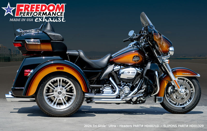 HARLEY TRIKE RIGHT SIDE TUCK & UNDER & CLASSIC TRUE-DUAL HEADERS BUNDLE