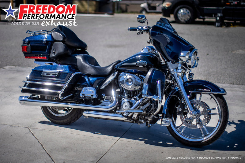 FREEDOM EXHAUST -  TOURING RIGHT SIDE TUCK & UNDER TRUE-DUAL HEADERS