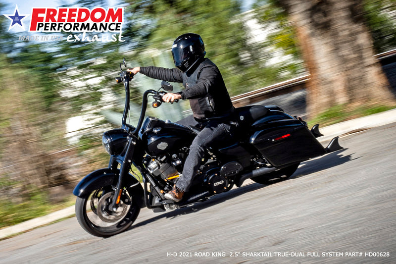 FREEDOM EXHAUST -  TOURING 2.5" SHARKTAIL M8 TRUE-DUAL FULL SYSTEM 2017-PRESENT