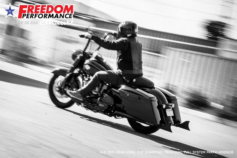 FREEDOM EXHAUST -  TOURING 2.5" SHARKTAIL M8 TRUE-DUAL FULL SYSTEM 2017-PRESENT