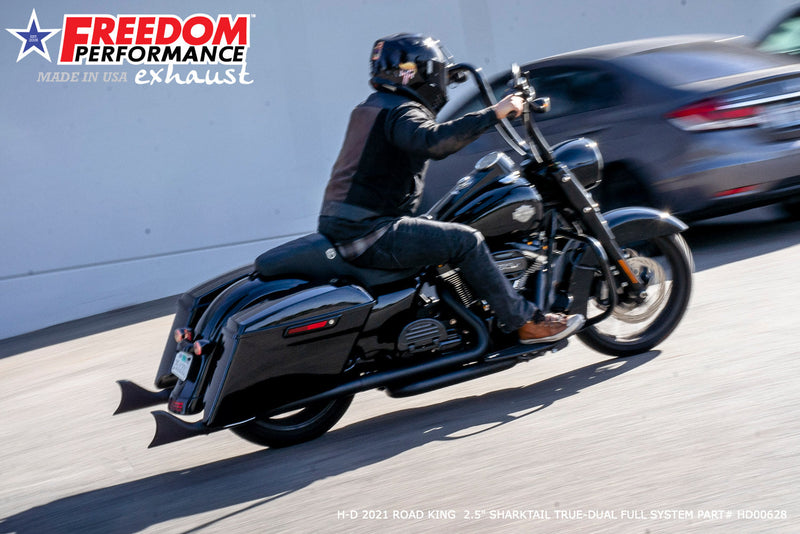 FREEDOM EXHAUST -  TOURING 2.5" SHARKTAIL M8 TRUE-DUAL FULL SYSTEM 2017-PRESENT