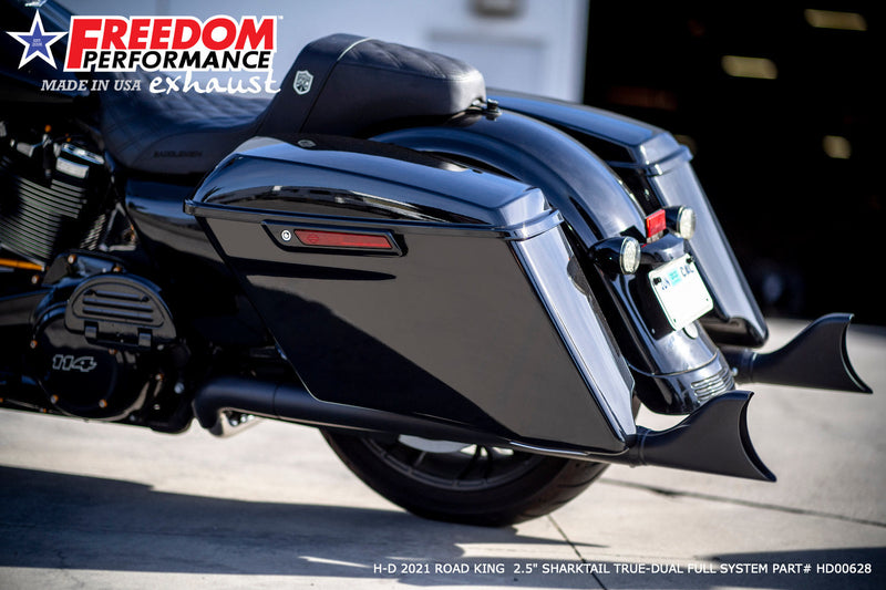 FREEDOM EXHAUST -  TOURING 2.5" SHARKTAIL M8 TRUE-DUAL FULL SYSTEM 2017-PRESENT