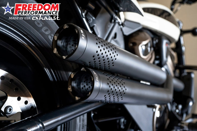 FREEDOM EXHAUST -  SPORTSTER S "NEW 2023" INDEPENDENCE "PERFORATED" HIGH Fits 2021 to Present