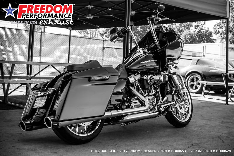 HARLEY TOURING RIGHT SIDE TUCK & UNDER TRUE-DUAL HEADERS Fits '95-Present