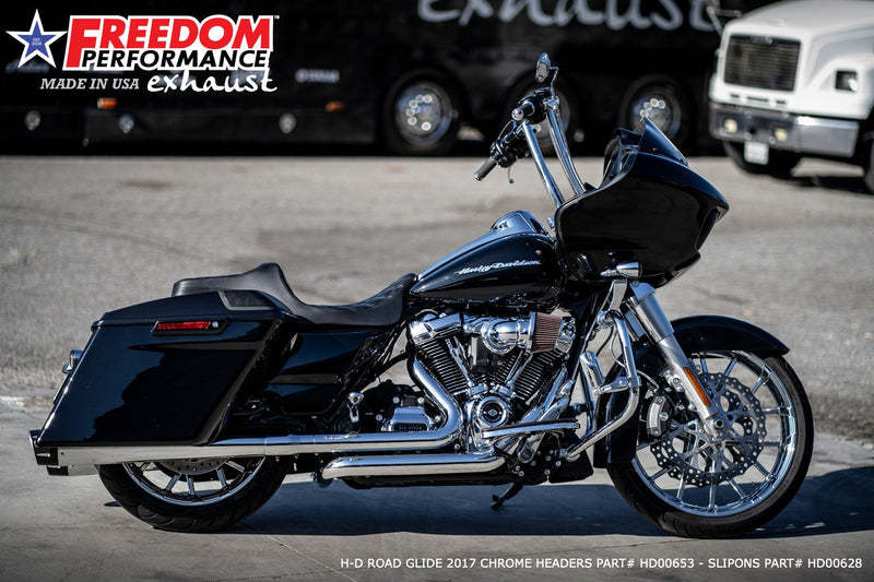 FREEDOM EXHAUST -  TOURING/TRIKE AMERICAN OUTLAW & COMBAT FLUTED 4.5" MEGAPHONE SLIP-ONS