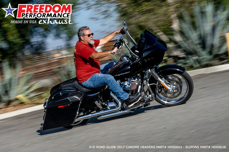 HARLEY TOURING RIGHT SIDE TUCK & UNDER TRUE-DUAL HEADERS Fits '95-Present