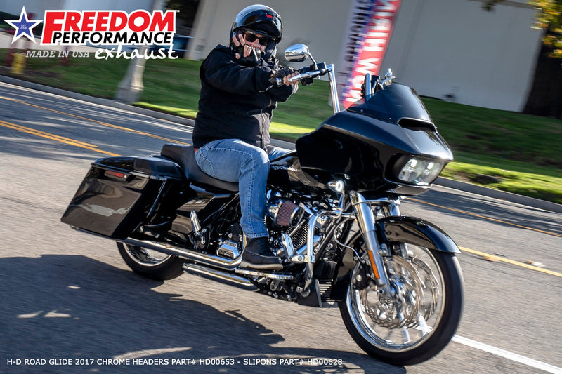 FREEDOM EXHAUST -  TOURING RIGHT SIDE TUCK & UNDER TRUE-DUAL HEADERS