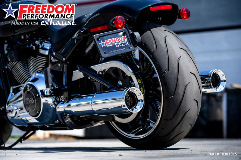 FREEDOM EXHAUST -  SOFTAIL/M8 FAT BOY BREAKOUT ONLY 4.5” TWO-STEP TUCK & UNDER FULL SYSTEM 2018-PRESENT