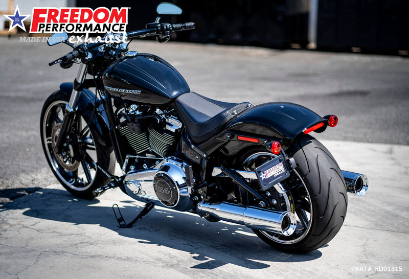 FREEDOM EXHAUST -  SOFTAIL/M8 FAT BOY BREAKOUT ONLY 4.5” TWO-STEP TUCK & UNDER FULL SYSTEM 2018-PRESENT