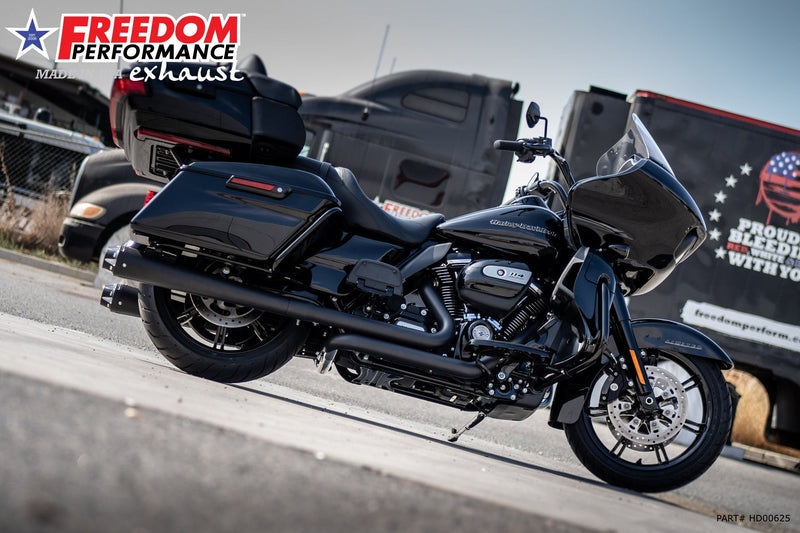 FREEDOM EXHAUST -  TOURING/TRIKE AMERICAN OUTLAW & COMBAT FLUTED 4.5" MEGAPHONE SLIP-ONS