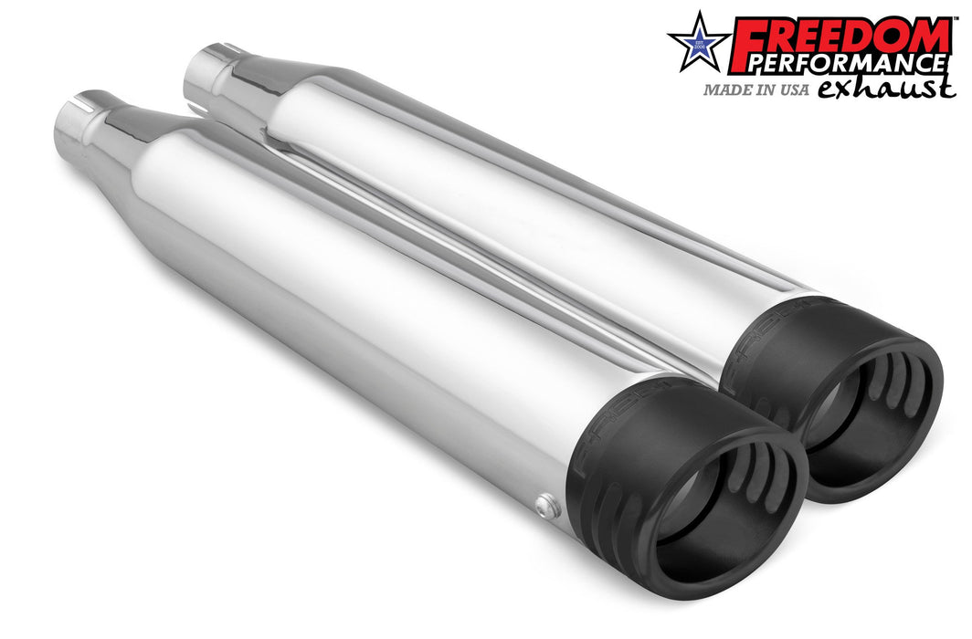 FREEDOM EXHAUST -  SOFTAIL/M8 WIDE TIRE STANDARD, LOW RIDER, SLIM, FAT BOY, BREAKOUT & STREET BOB 3.25" SLIP-ONS
