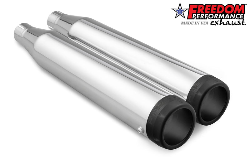 FREEDOM EXHAUST -  SOFTAIL/M8 WIDE TIRE STANDARD, LOW RIDER, SLIM, FAT BOY, BREAKOUT & STREET BOB 3.25" SLIP-ONS
