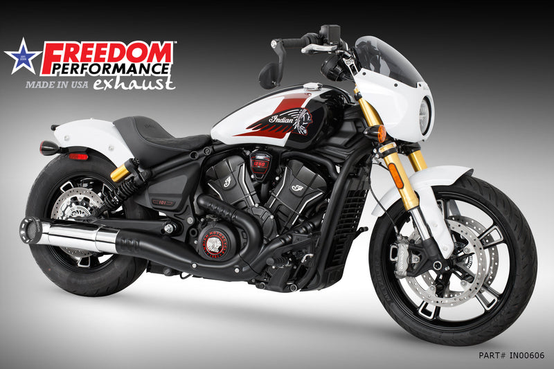 (SPECIAL ORDER) INDIAN 2025-PRESENT SCOUT 101-CLASSIC-SUPER-SPORT-BOBBER 4.5" 2-STEP TURN-OUT SLIP-ON
