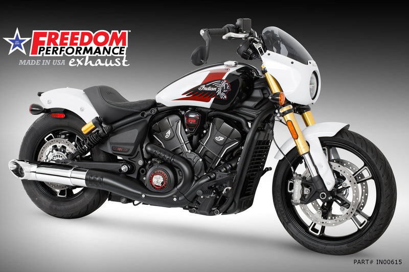 (SPECIAL ORDER) INDIAN 2025-PRESENT SCOUT 101-CLASSIC-SUPER-SPORT-BOBBER 4.5" 2-STEP TURN-OUT SLIP-ON