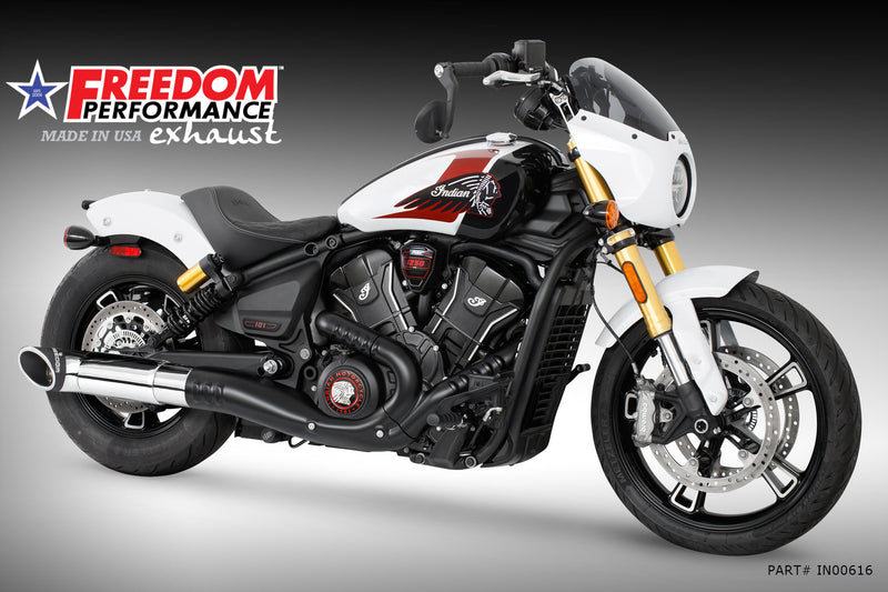 (SPECIAL ORDER) INDIAN 2025-PRESENT SCOUT 101-CLASSIC-SUPER-SPORT-BOBBER 4.5" 2-STEP TURN-OUT SLIP-ON
