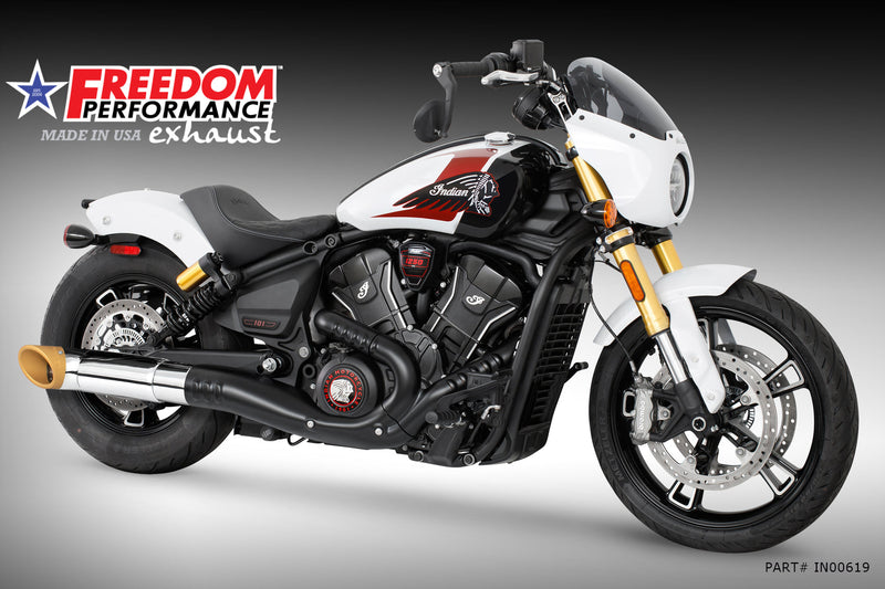 (SPECIAL ORDER) INDIAN 2025-PRESENT SCOUT 101-CLASSIC-SUPER-SPORT-BOBBER 4.5" 2-STEP TURN-OUT SLIP-ON