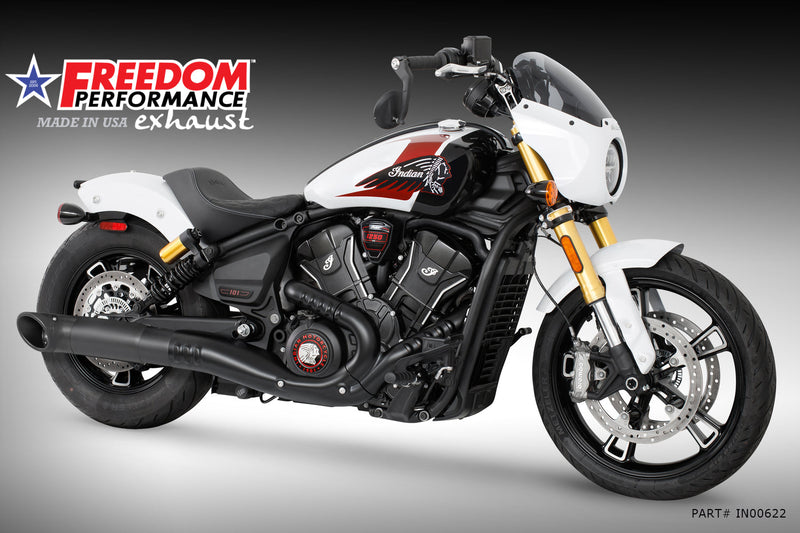 (SPECIAL ORDER) INDIAN 2025-PRESENT SCOUT 101-CLASSIC-SUPER-SPORT-BOBBER 4.5" 2-STEP TURN-OUT SLIP-ON