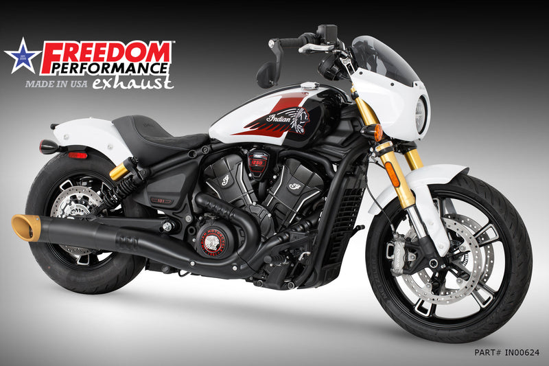 (SPECIAL ORDER) INDIAN 2025-PRESENT SCOUT 101-CLASSIC-SUPER-SPORT-BOBBER 4.5" 2-STEP TURN-OUT SLIP-ON