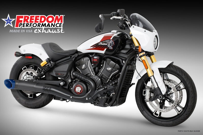 (SPECIAL ORDER) INDIAN 2025-PRESENT SCOUT 101-CLASSIC-SUPER-SPORT-BOBBER 4.5" 2-STEP TURN-OUT SLIP-ON