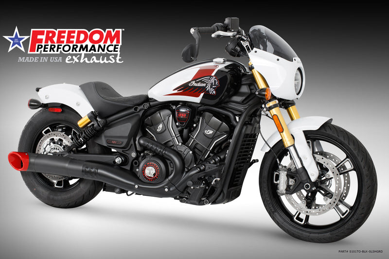 (SPECIAL ORDER) INDIAN 2025-PRESENT SCOUT 101-CLASSIC-SUPER-SPORT-BOBBER 4.5" 2-STEP TURN-OUT SLIP-ON