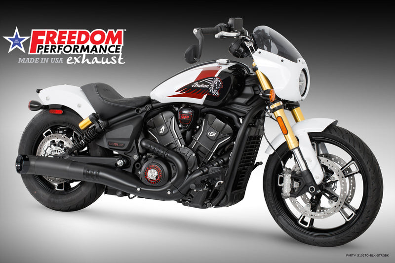 (SPECIAL ORDER) INDIAN 2025-PRESENT SCOUT 101-CLASSIC-SUPER-SPORT-BOBBER 4.5" 2-STEP TURN-OUT SLIP-ON