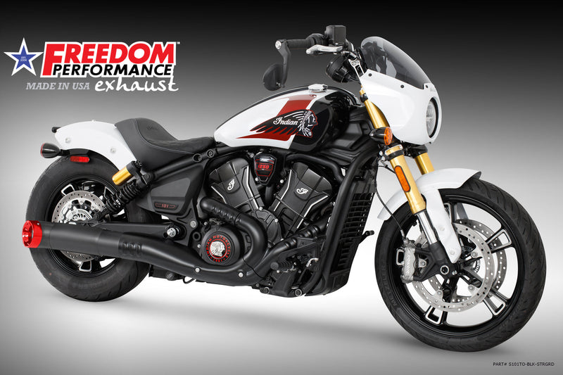 (SPECIAL ORDER) INDIAN 2025-PRESENT SCOUT 101-CLASSIC-SUPER-SPORT-BOBBER 4.5" 2-STEP TURN-OUT SLIP-ON