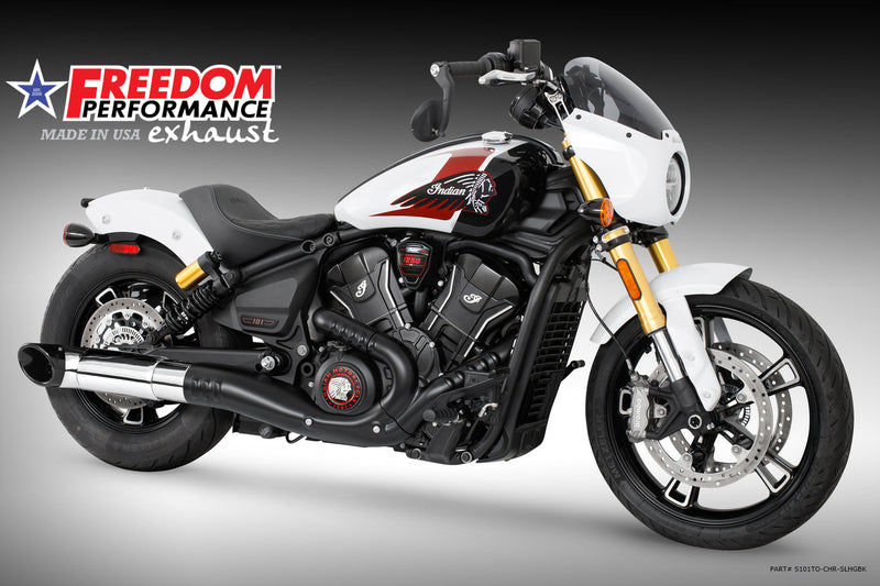 (SPECIAL ORDER) INDIAN 2025-PRESENT SCOUT 101-CLASSIC-SUPER-SPORT-BOBBER 4.5" 2-STEP TURN-OUT SLIP-ON