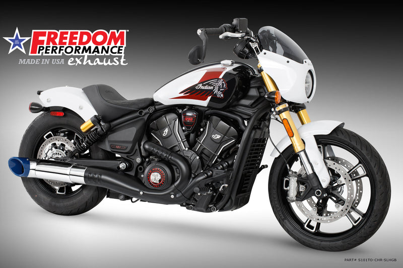 (SPECIAL ORDER) INDIAN 2025-PRESENT SCOUT 101-CLASSIC-SUPER-SPORT-BOBBER 4.5" 2-STEP TURN-OUT SLIP-ON
