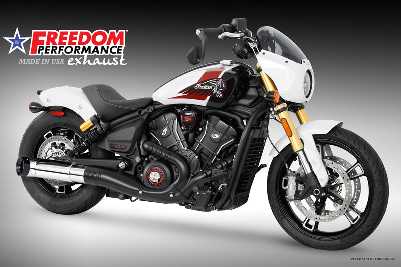 (SPECIAL ORDER) INDIAN 2025-PRESENT SCOUT 101-CLASSIC-SUPER-SPORT-BOBBER 4.5" 2-STEP TURN-OUT SLIP-ON