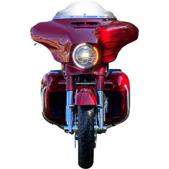 CUSTOM DYNAMICS ProBEAM® Headlight Turn Signal Ring Trim - Standard - Amber / White